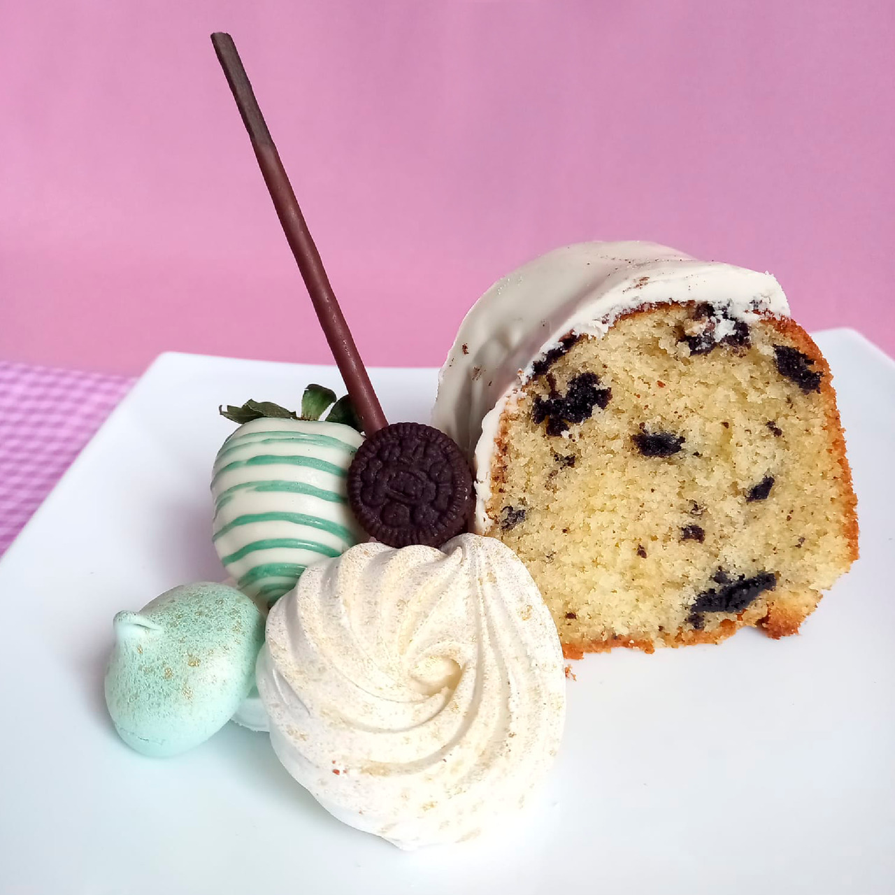 Torta de oreo y chocolate blanco